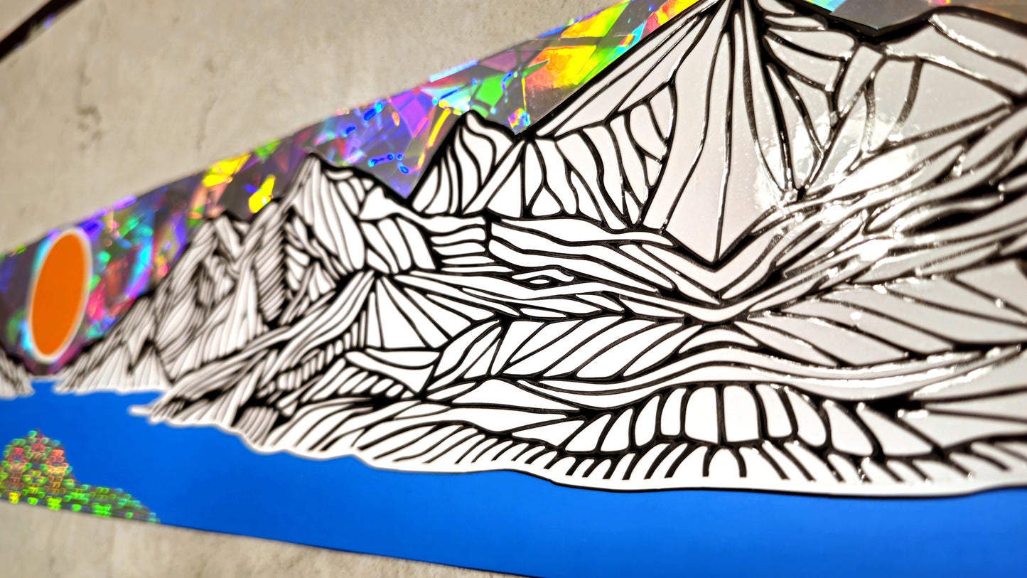 Mountain Lake Drum Wrap - Day