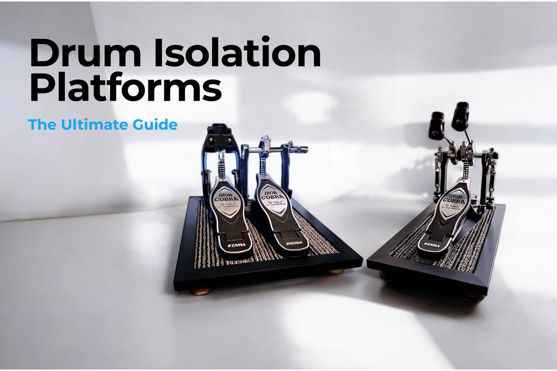 The Ultimate Guide to Drum Isolation Platforms: Reduce Noise Without Sacrificing Feel. Silent Stomper Pedal Isolation Platforms for drummers who get noise complaints from neighbors - quiet drumming solution