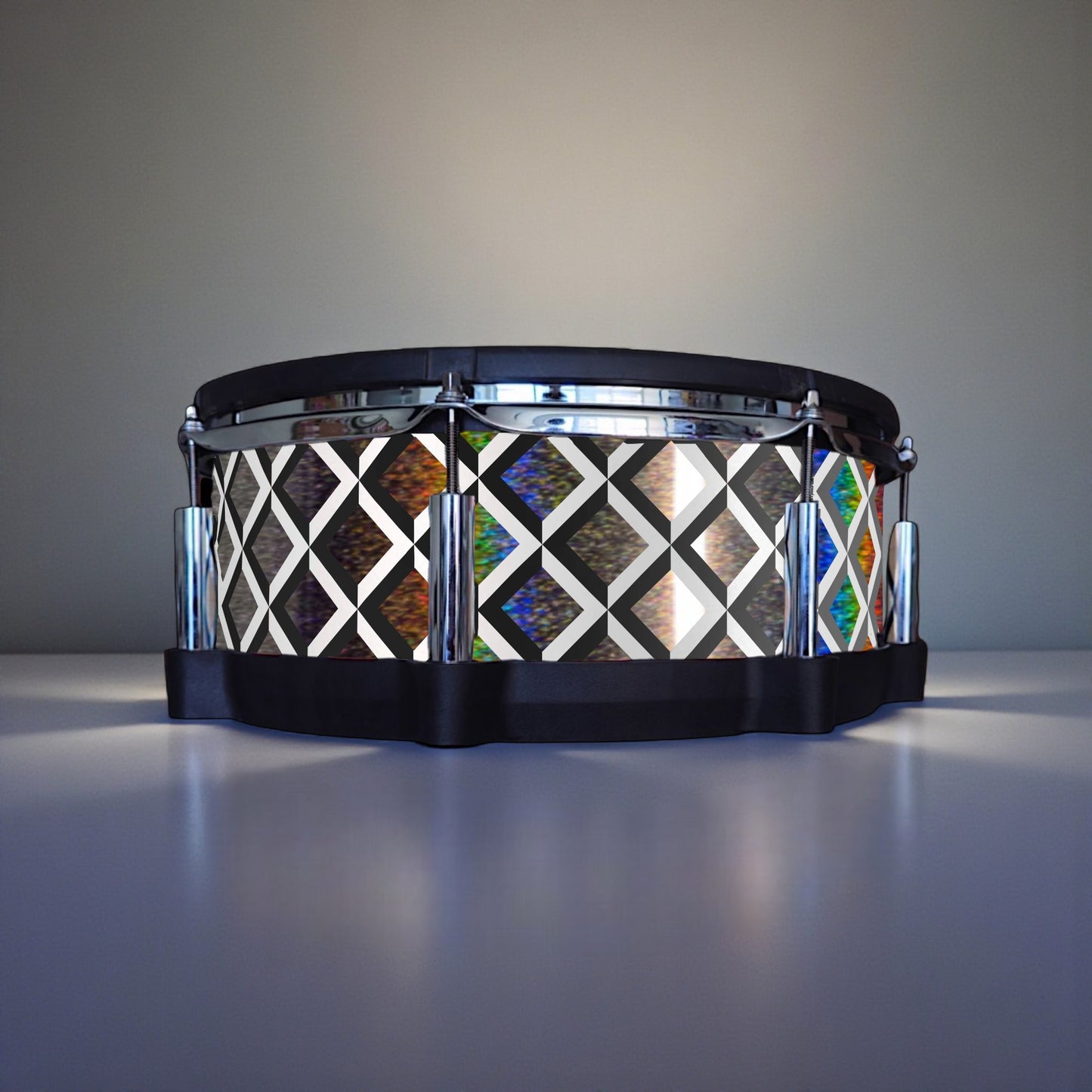 3D Tile Drum Wrap (Black Base)
