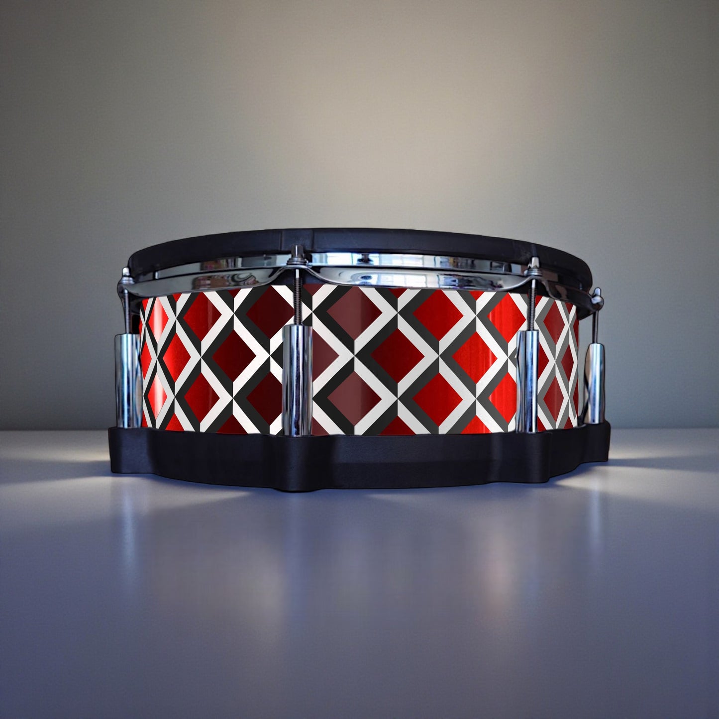 3D Tile Drum Wrap (Black Base)