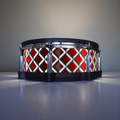 3D Tile Drum Wrap (Black Base)