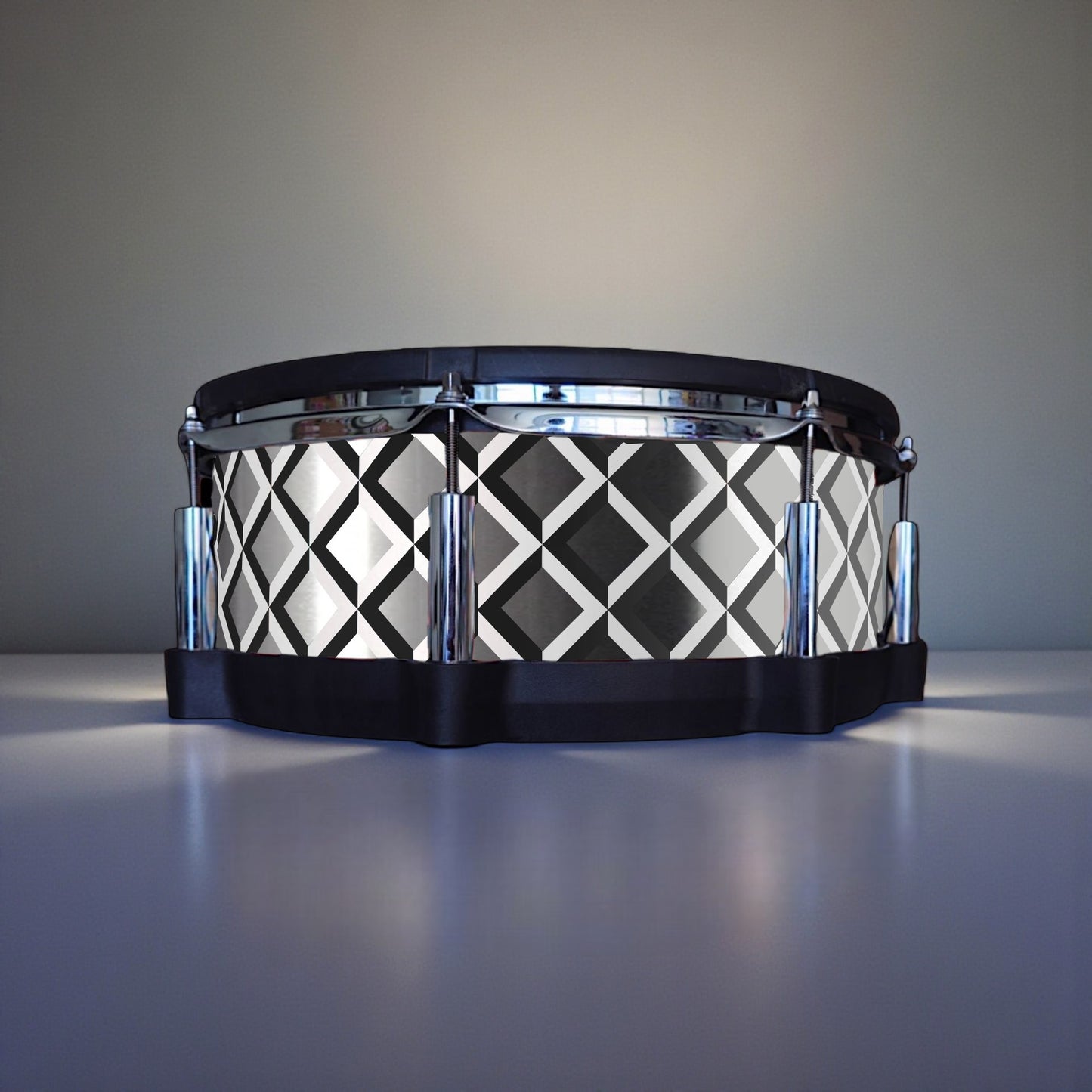 3D Tile Drum Wrap (Black Base)