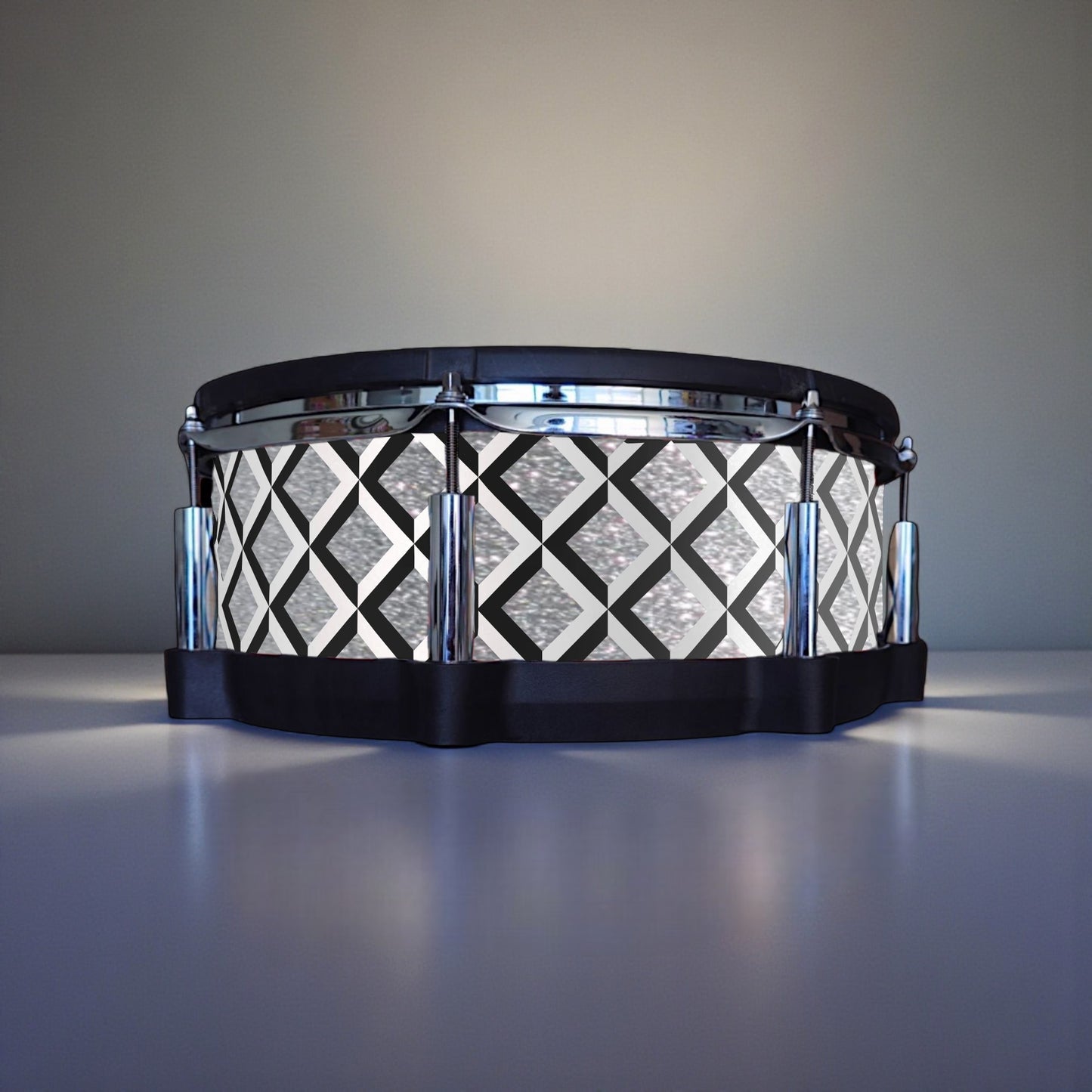 3D Tile Drum Wrap (Black Base)
