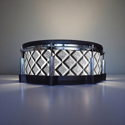 3D Tile Drum Wrap (Black Base)