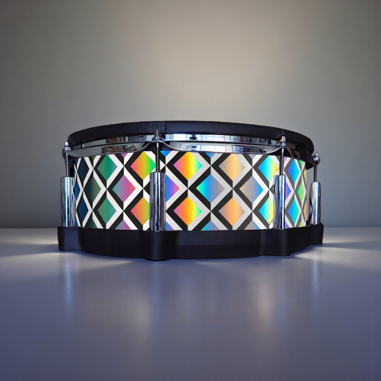 3D Tile Drum Wrap (Black Base)