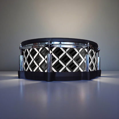 3D Tile Drum Wrap (Black Base)