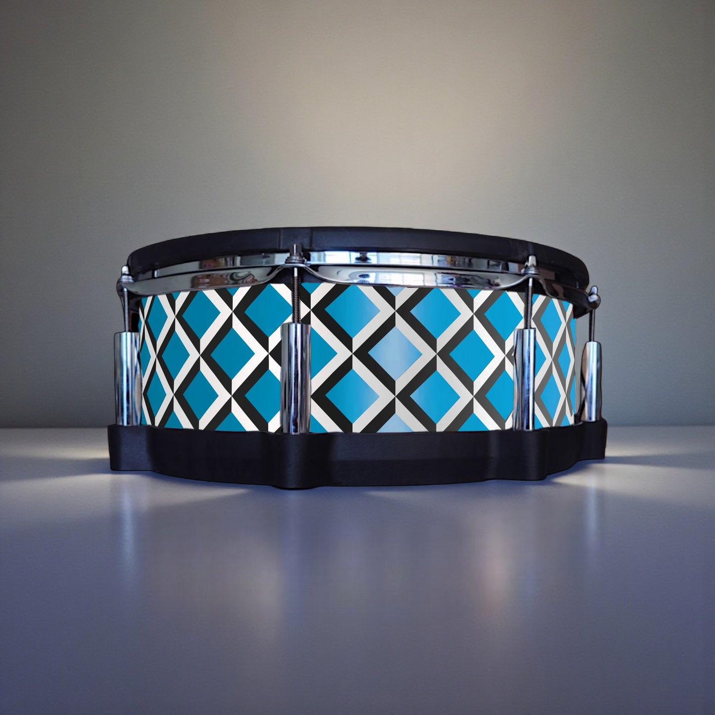 3D Tile Drum Wrap (Black Base)