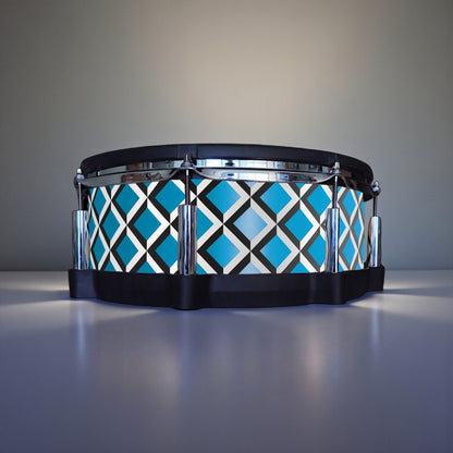 3D Tile Drum Wrap (Black Base)