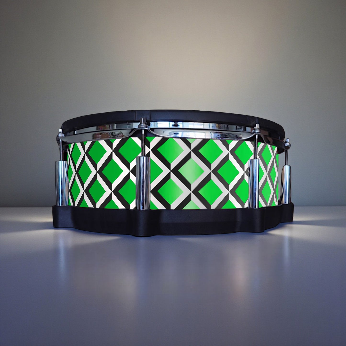 3D Tile Drum Wrap (Black Base)