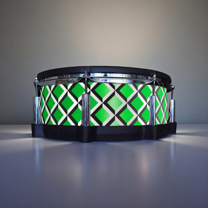 3D Tile Drum Wrap (Black Base)