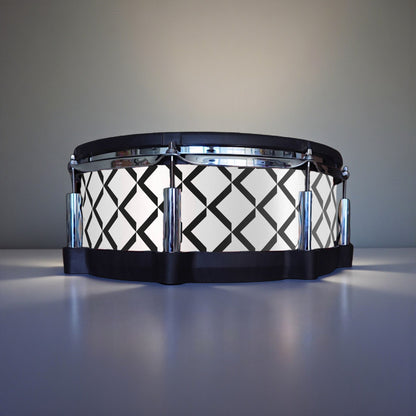 3D Tile Drum Wrap (Black Base)