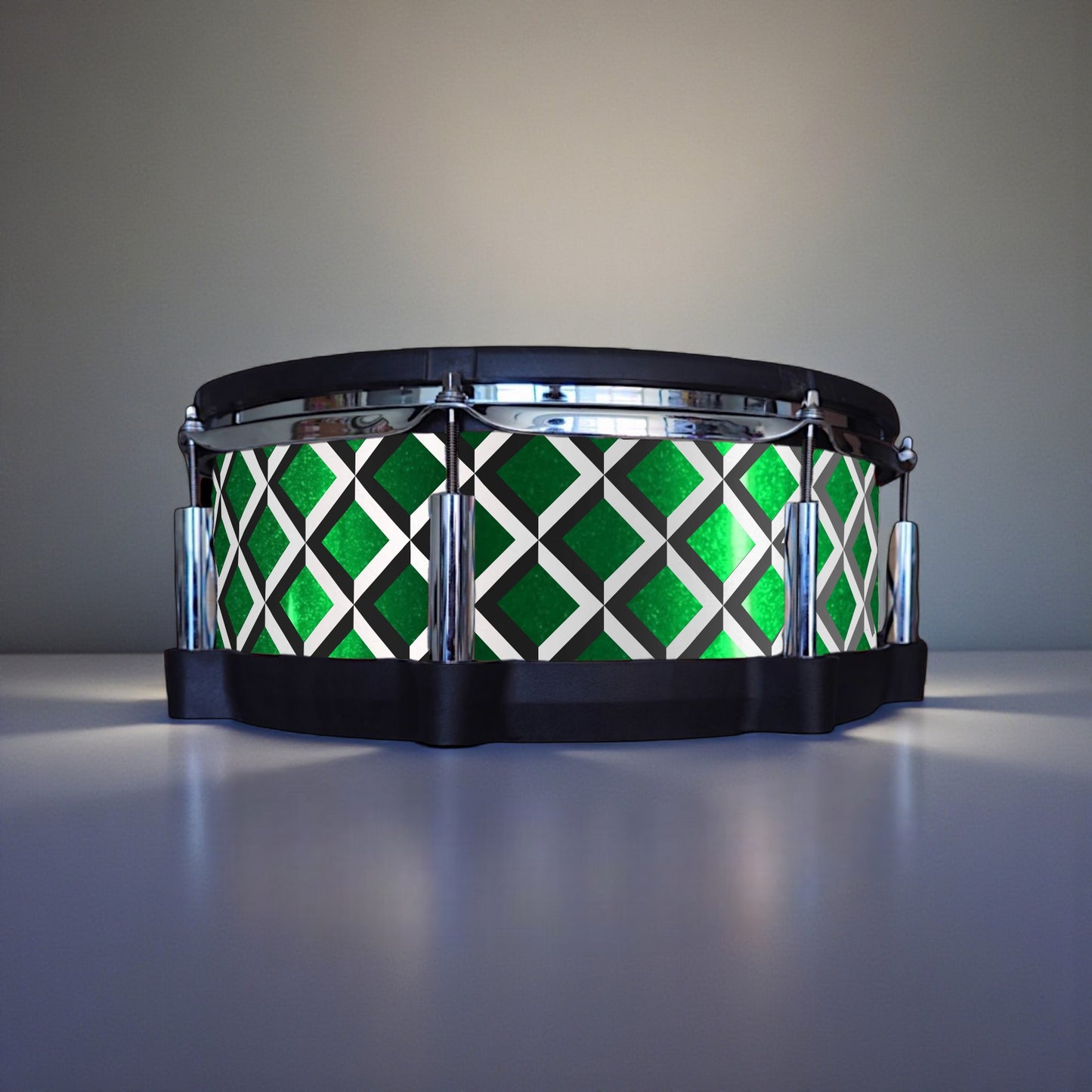 3D Tile Drum Wrap (Black Base)