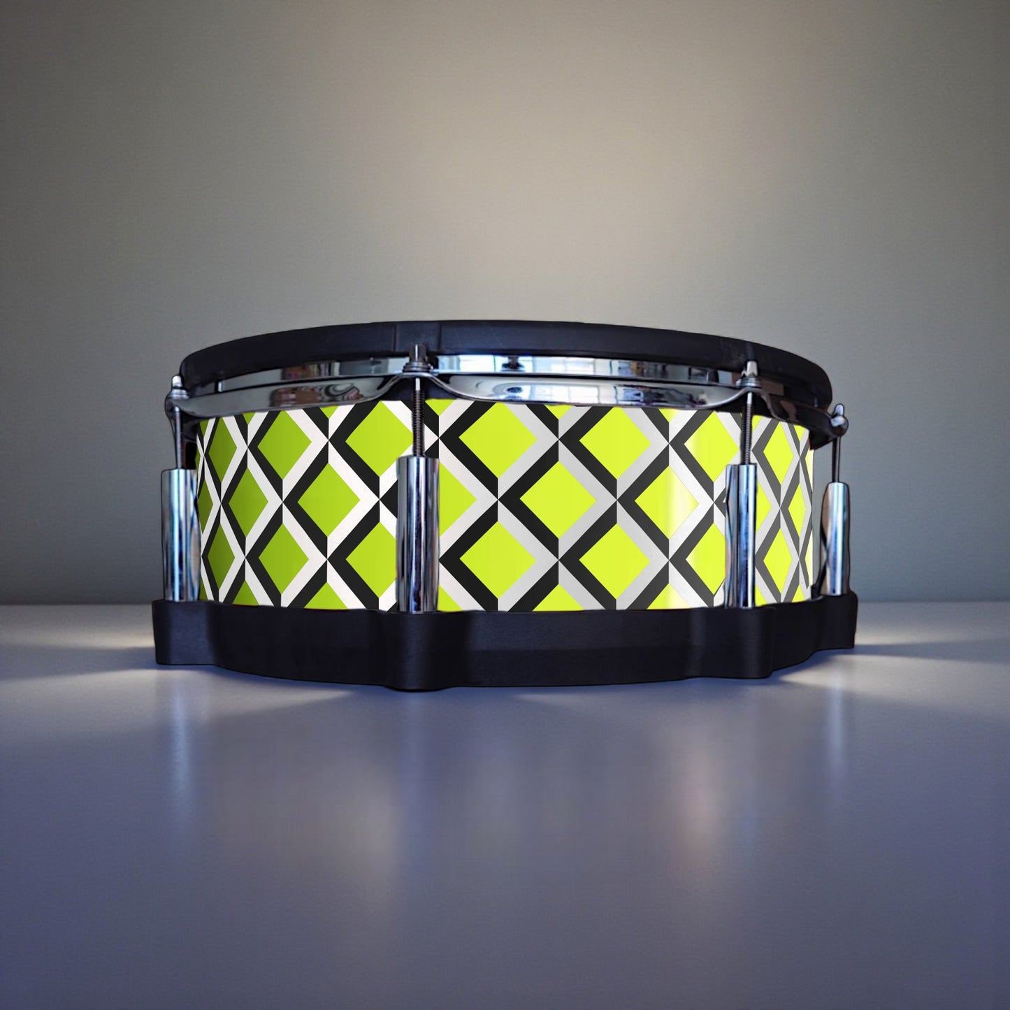 3D Tile Drum Wrap (Black Base)