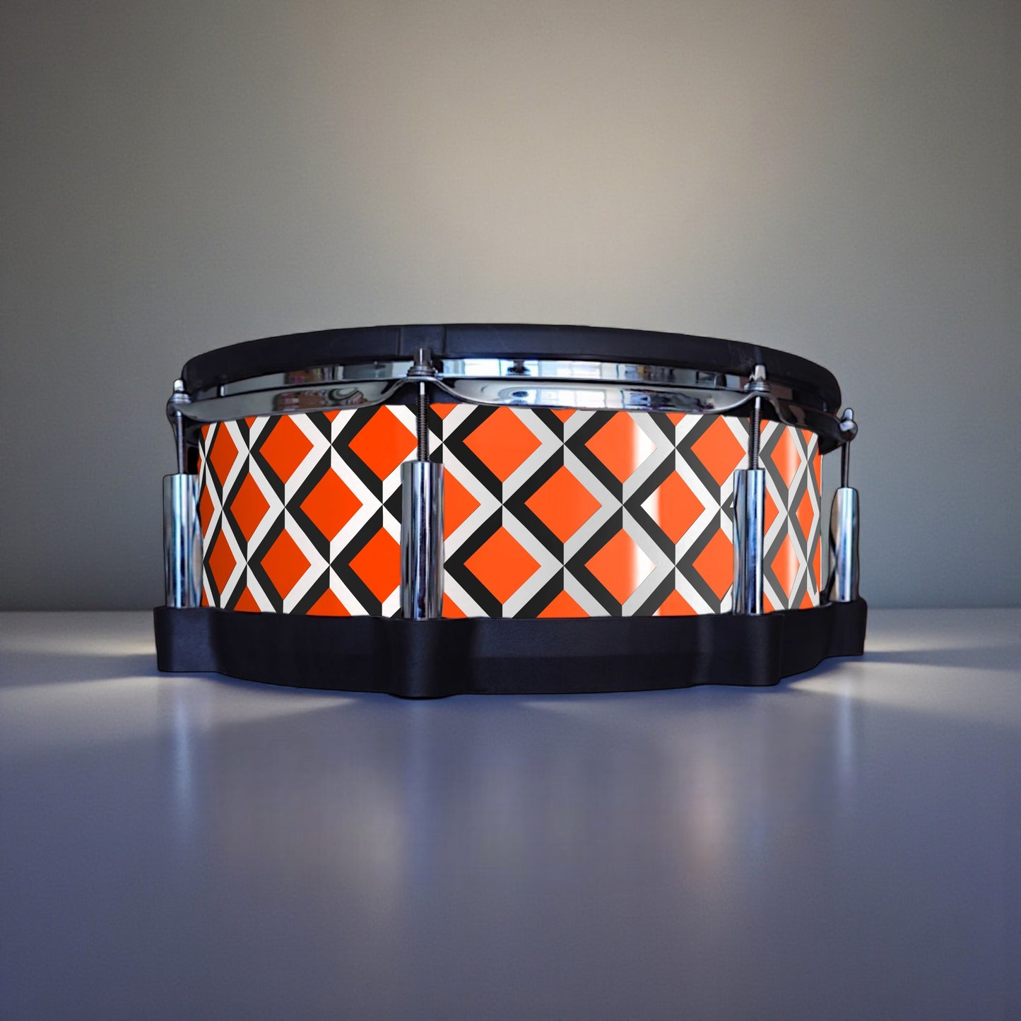 3D Tile Drum Wrap (Black Base)