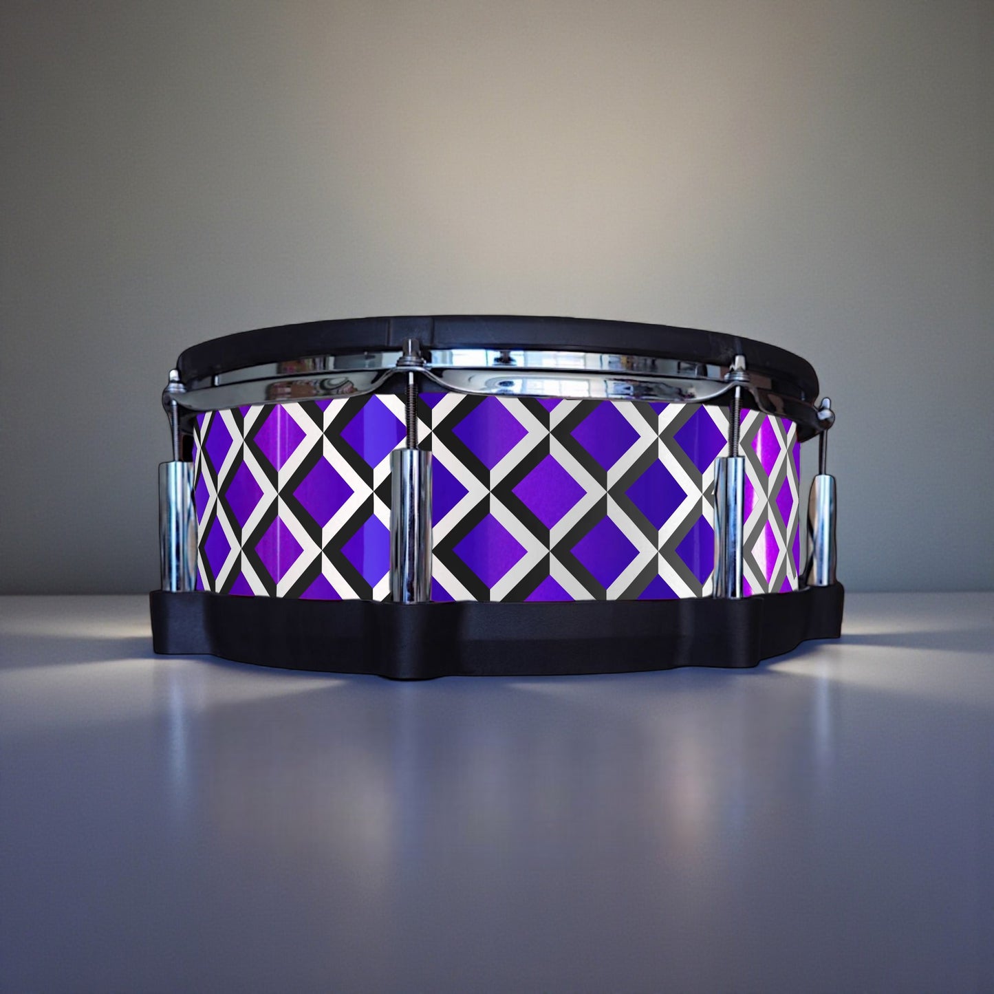 3D Tile Drum Wrap (Black Base)