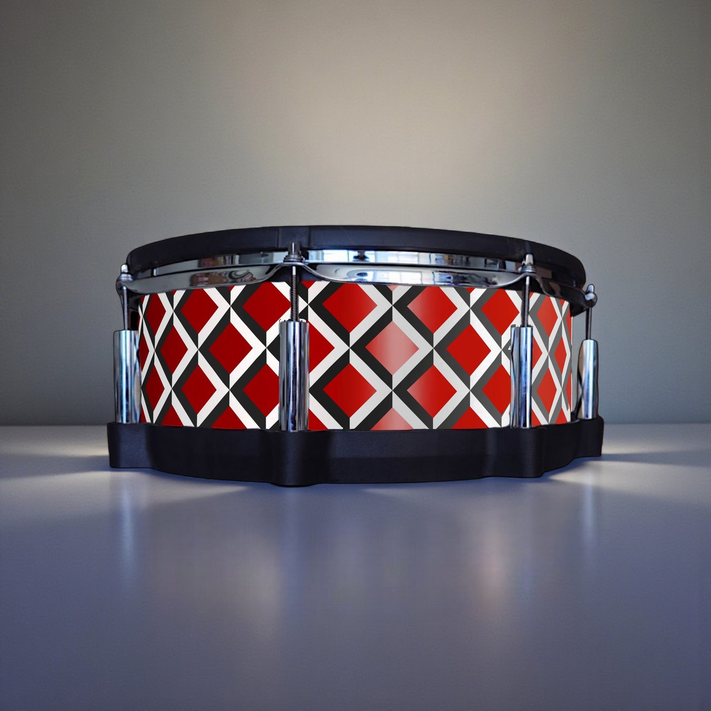 3D Tile Drum Wrap (Black Base)
