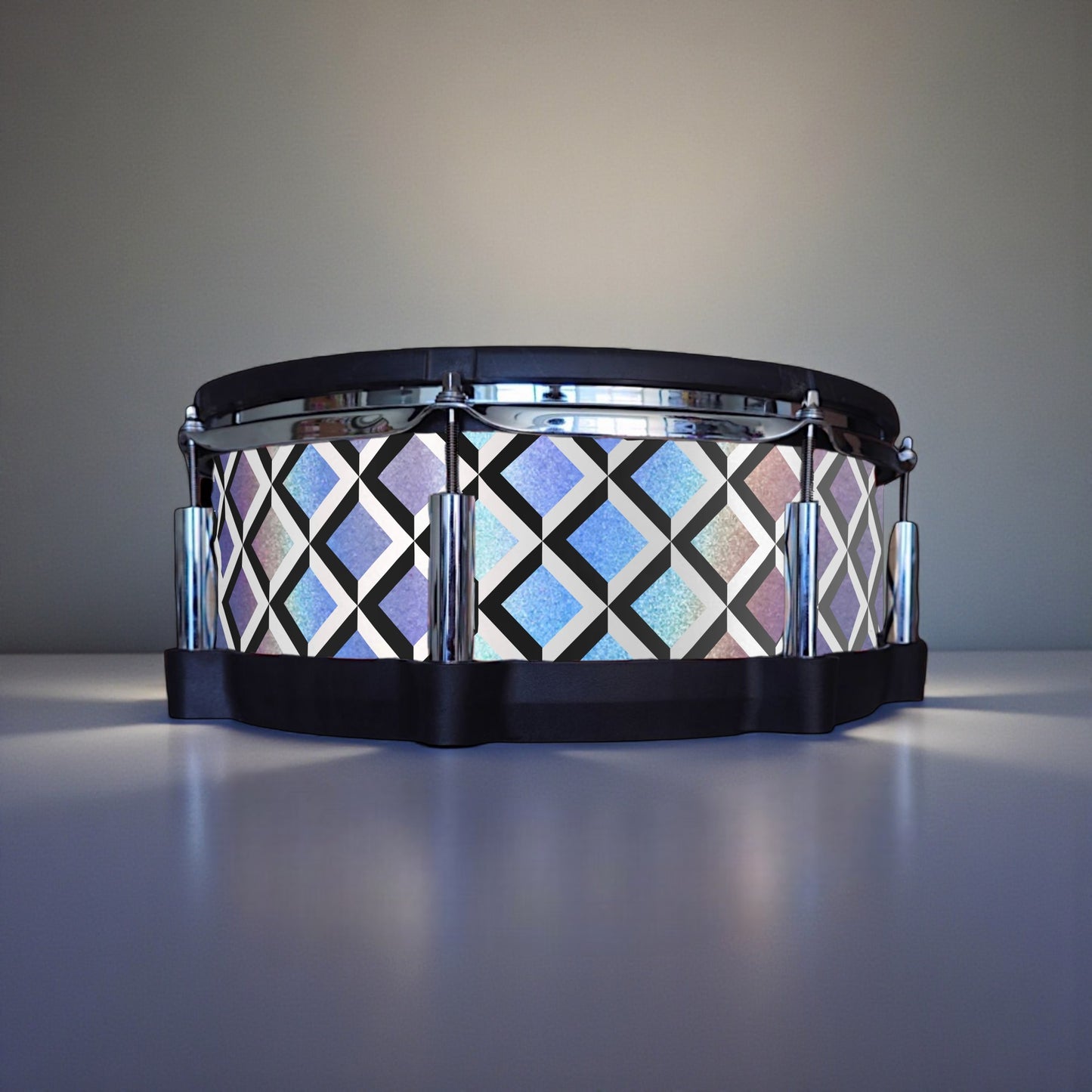 3D Tile Drum Wrap (Black Base)