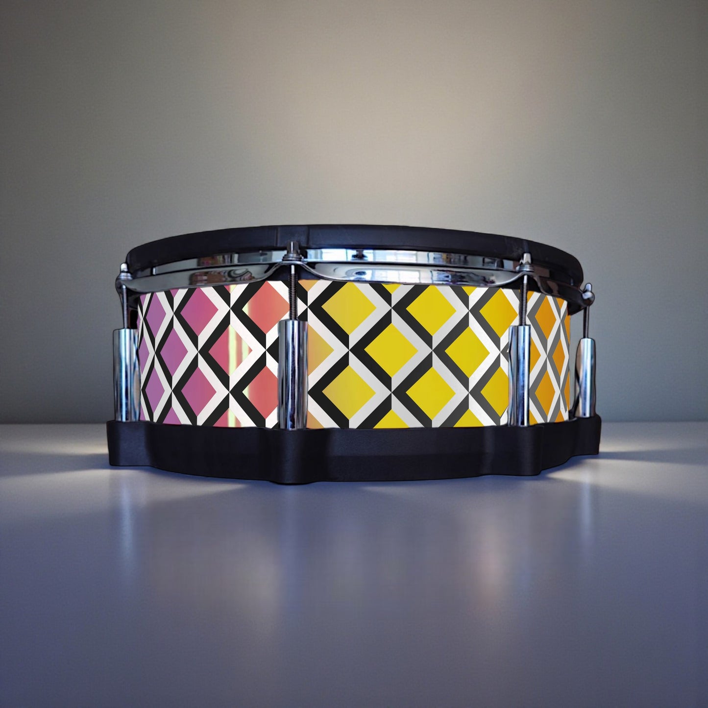 3D Tile Drum Wrap (Black Base)