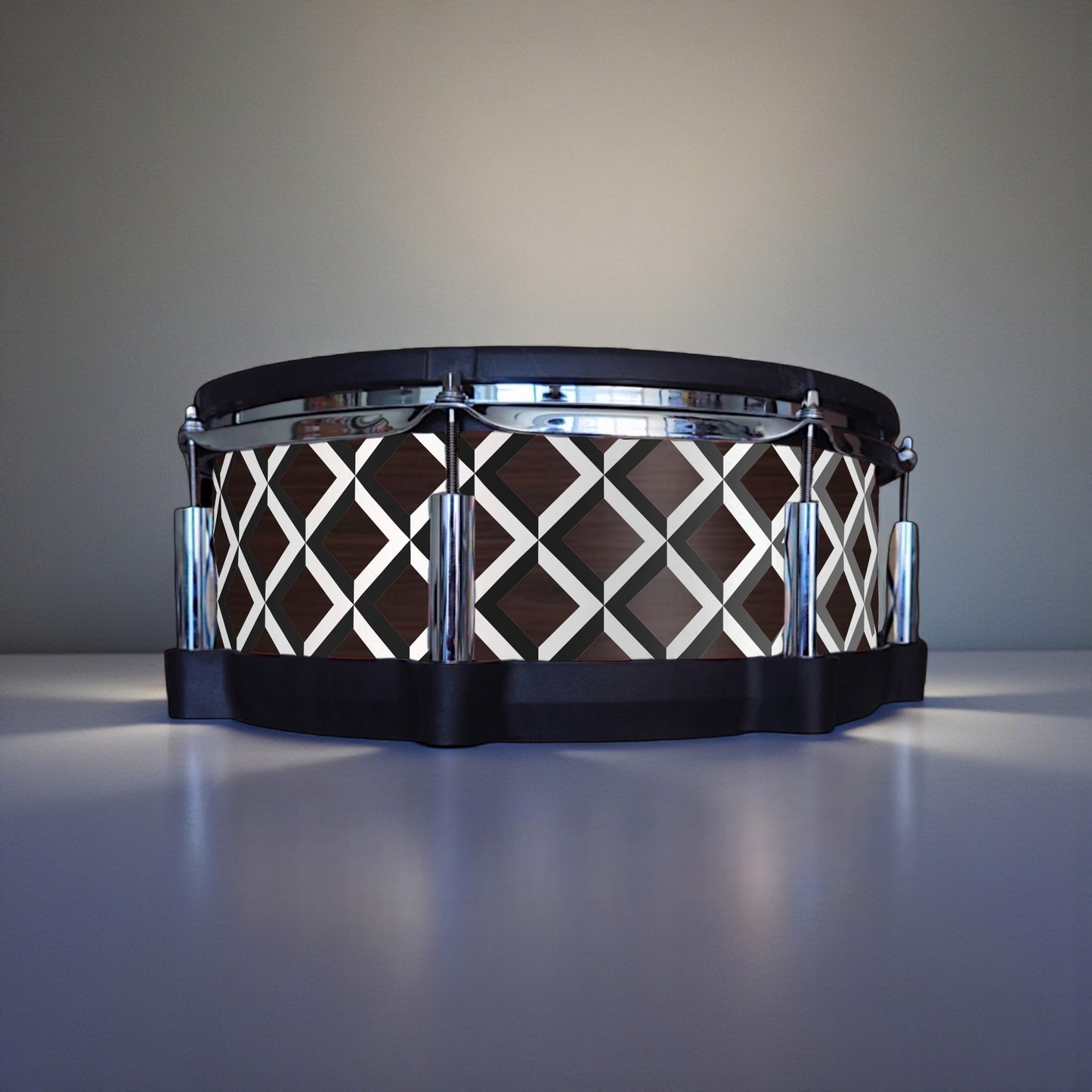 3D Tile Drum Wrap (Black Base)