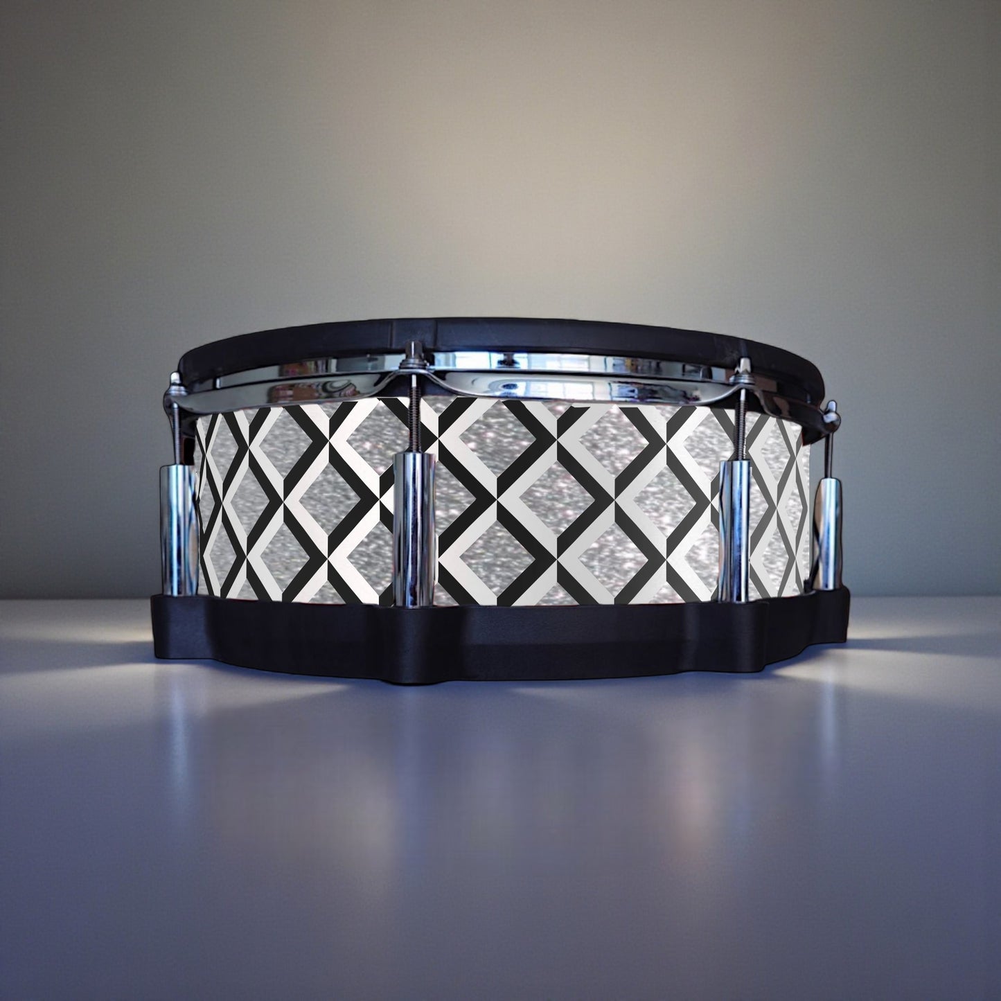 3D Tile Drum Wrap (White Base)