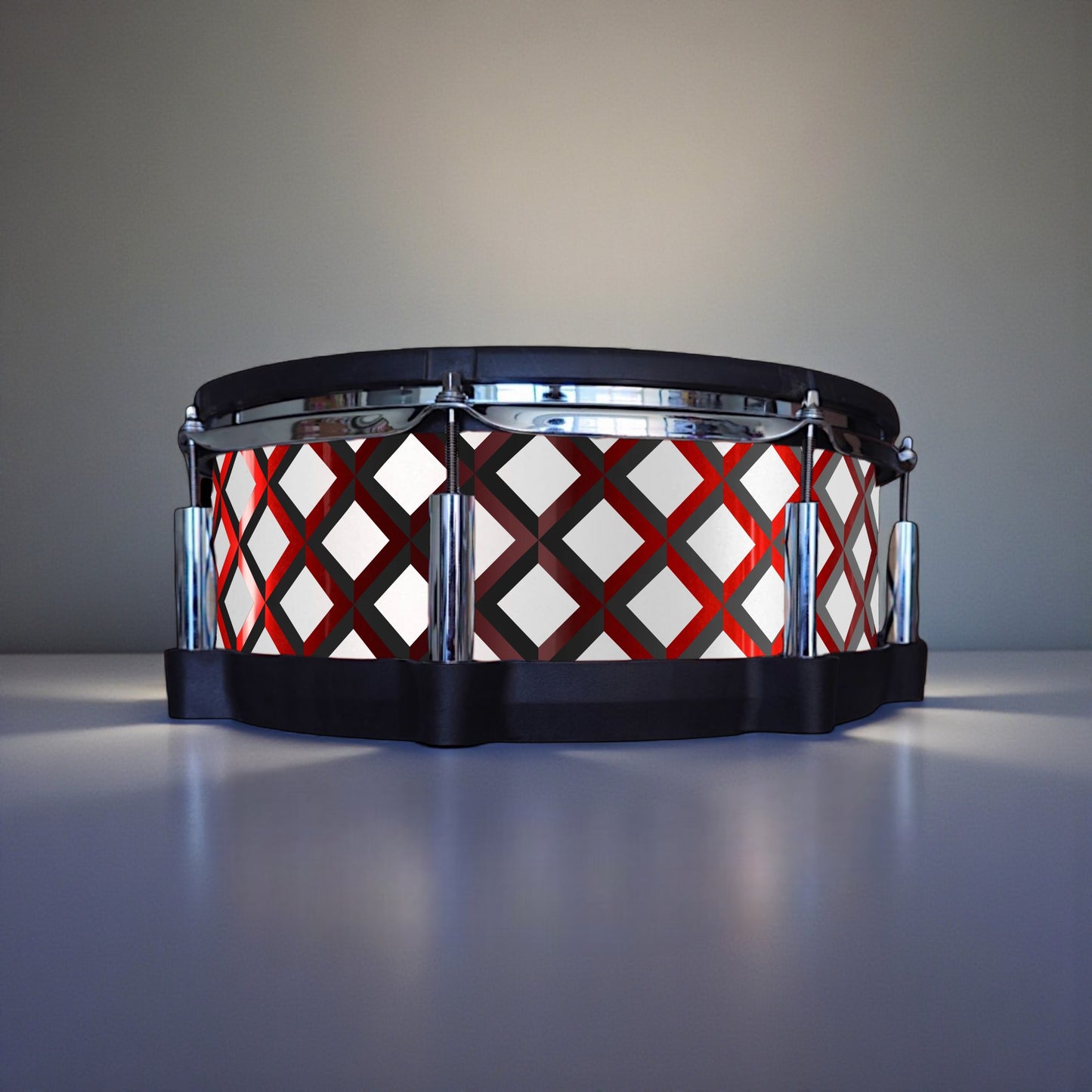 3D Tile Drum Wrap (Black Base)