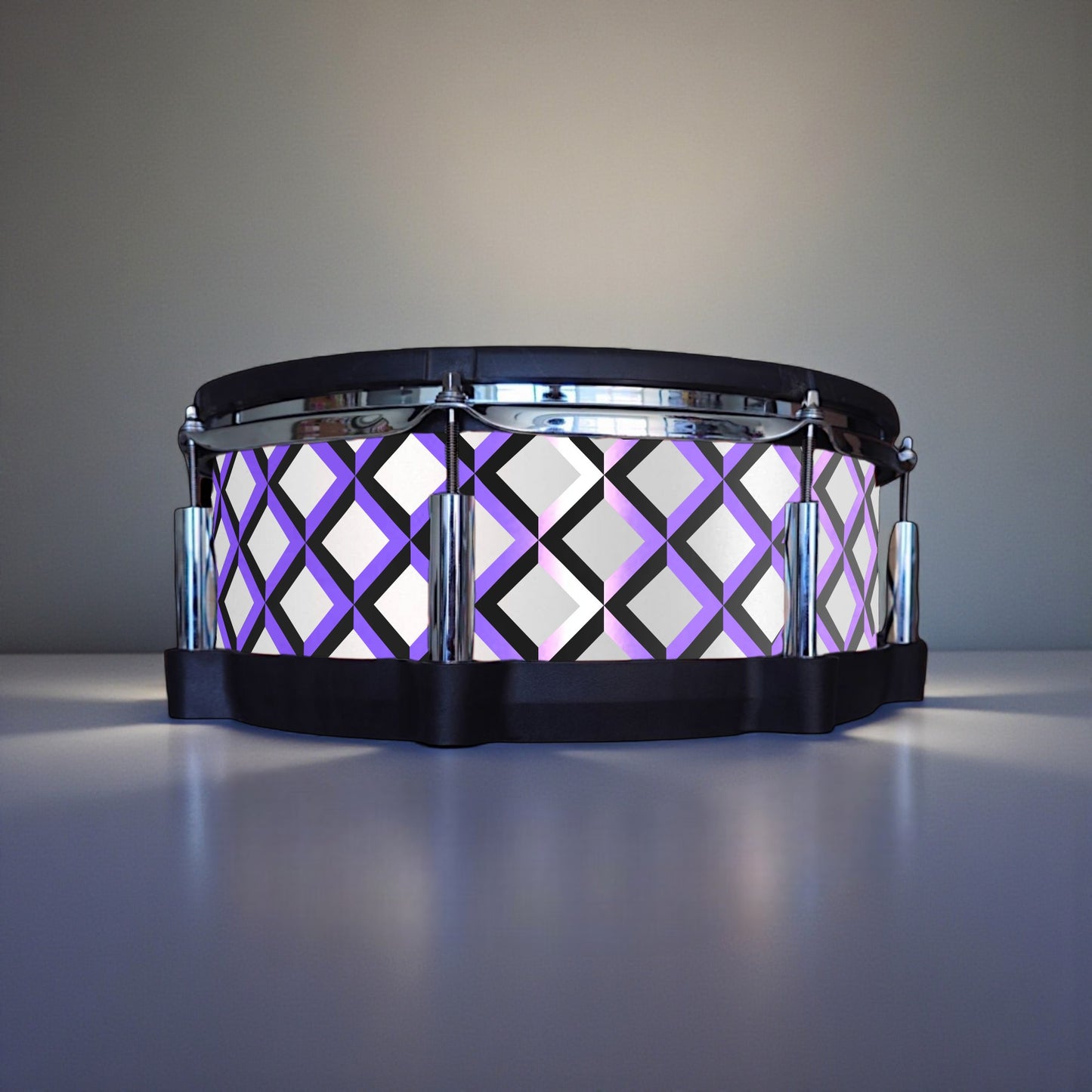 3D Tile Drum Wrap (Black Base)