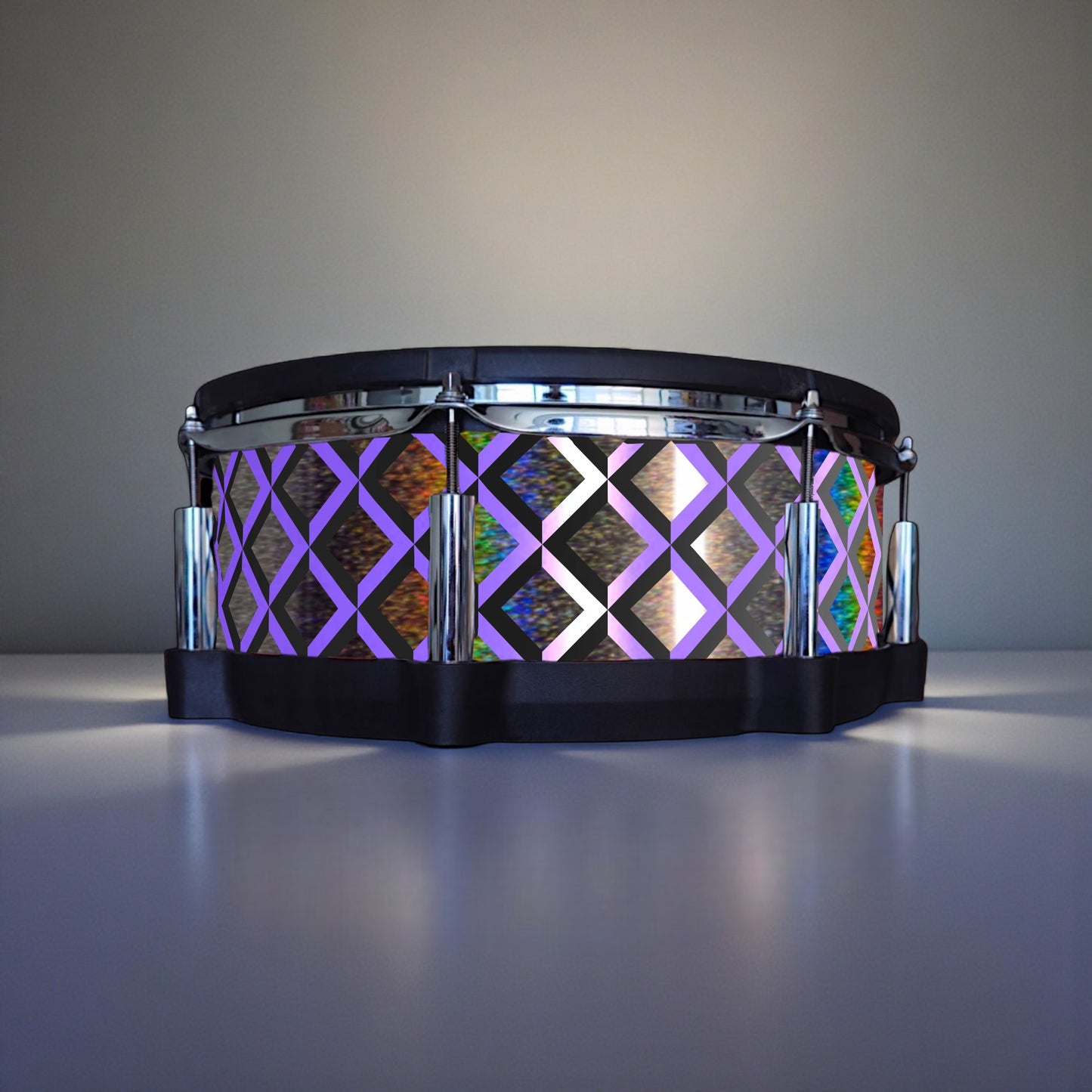 3D Tile Drum Wrap (Black Base)