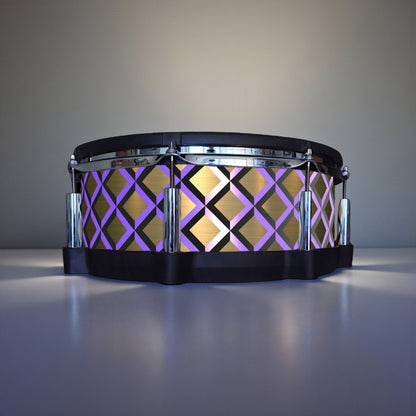 3D Tile Drum Wrap (Black Base)