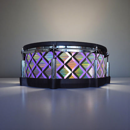 3D Tile Drum Wrap (Black Base)