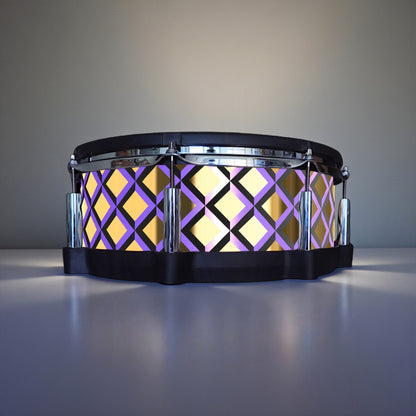3D Tile Drum Wrap (Black Base)
