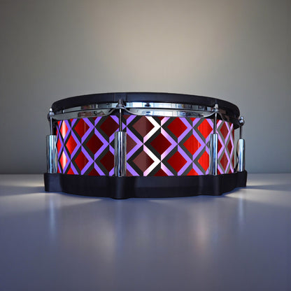 3D Tile Drum Wrap (Black Base)