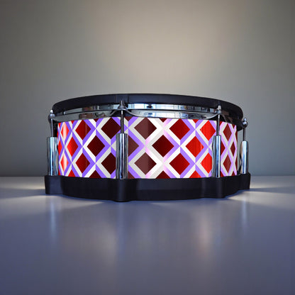 3D Tile Drum Wrap (White Base)