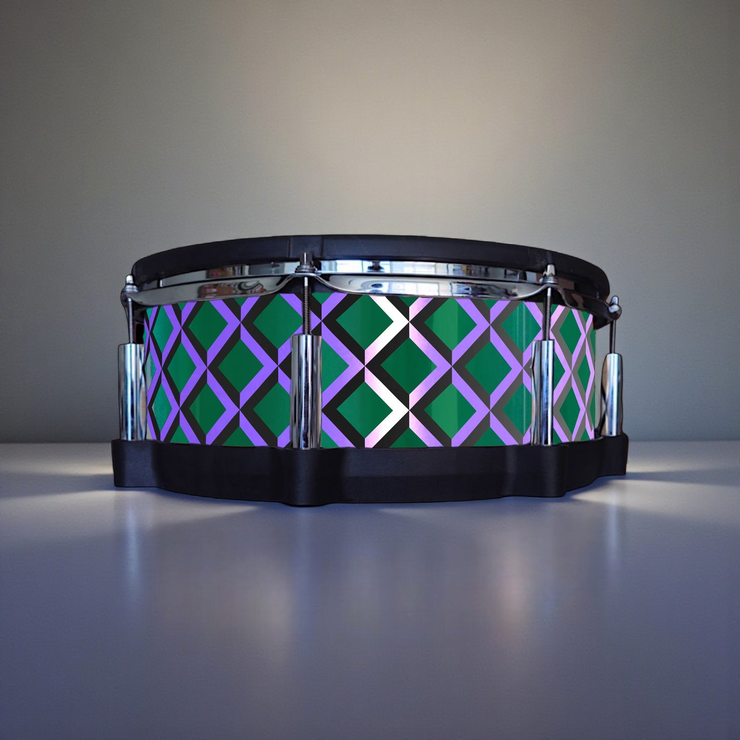 3D Tile Drum Wrap (Black Base)