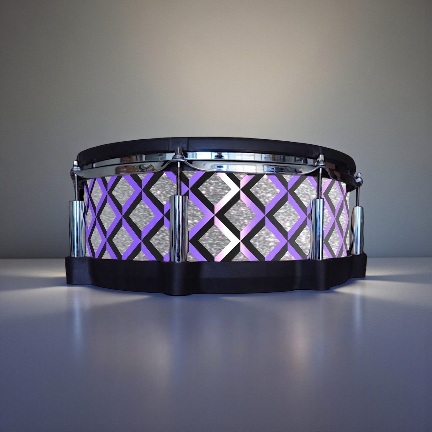 3D Tile Drum Wrap (Black Base)