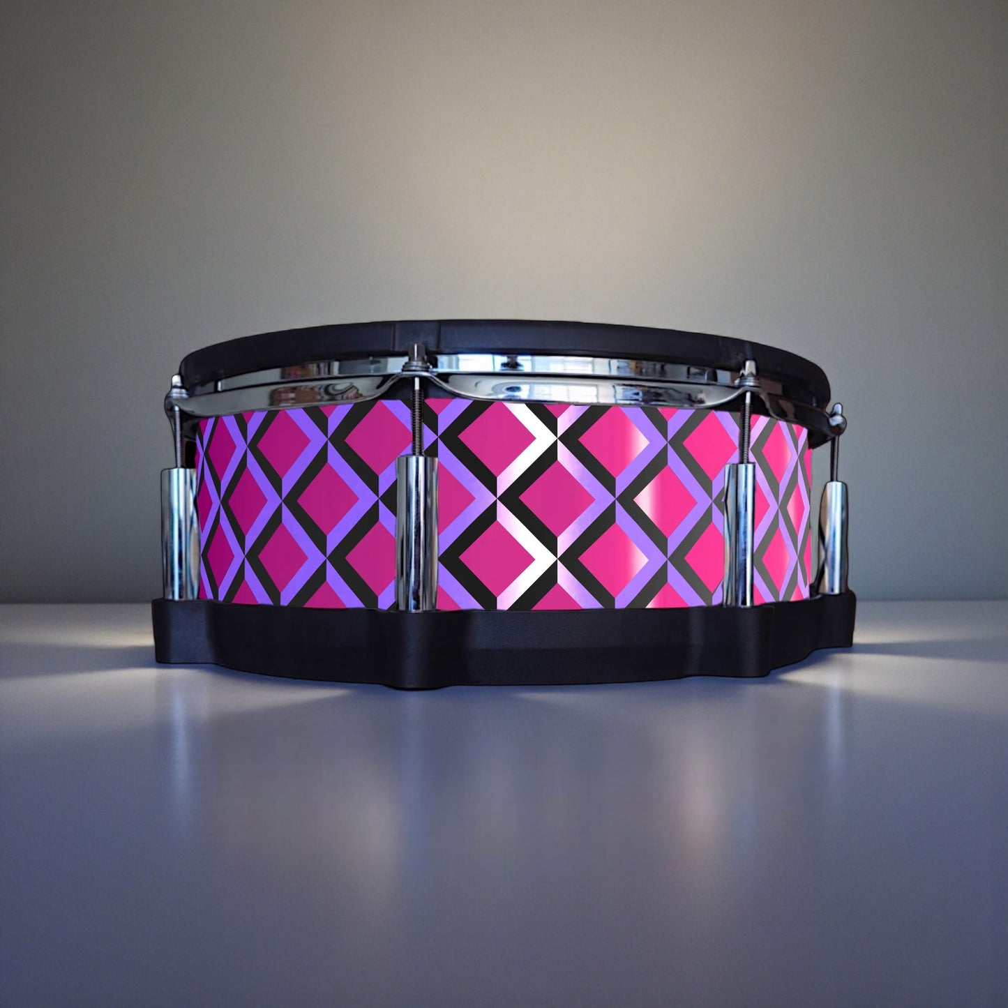3D Tile Drum Wrap (Black Base)