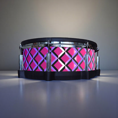 3D Tile Drum Wrap (Black Base)