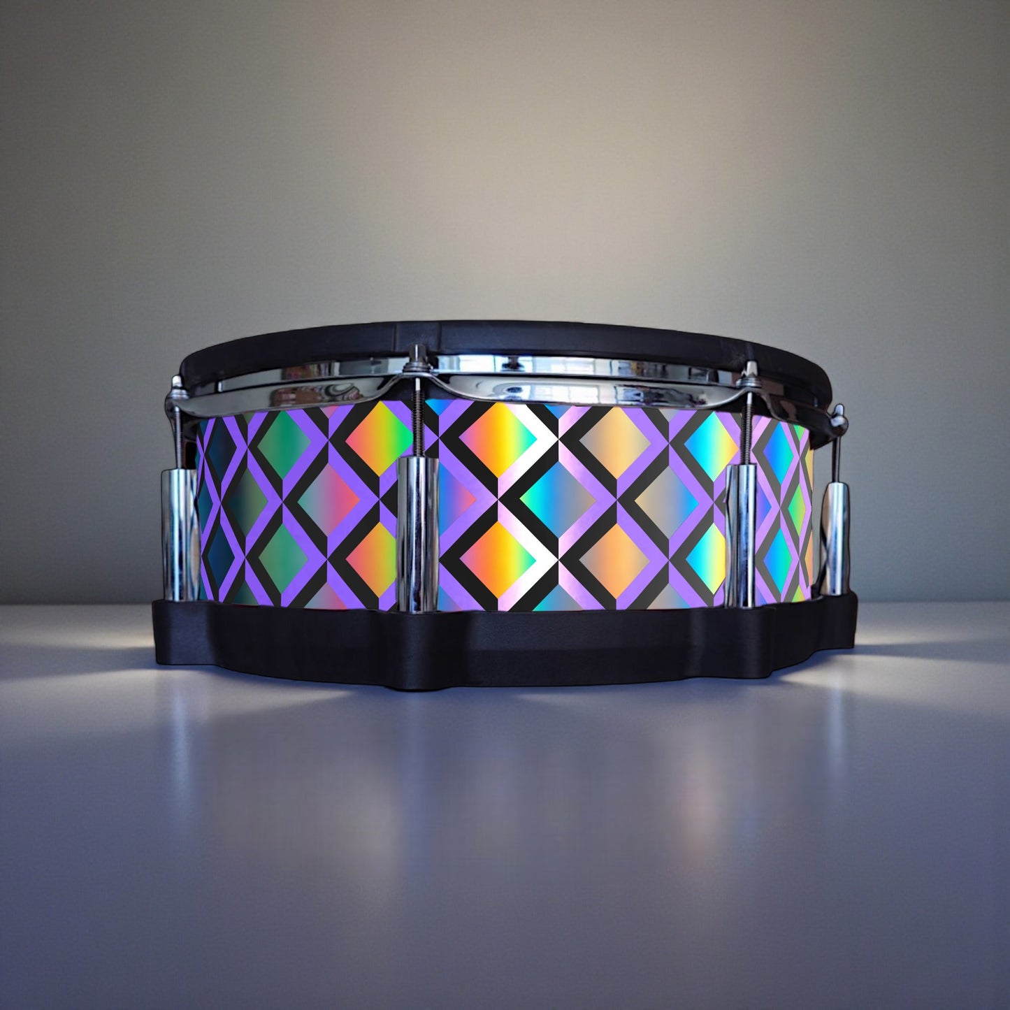 3D Tile Drum Wrap (Black Base)