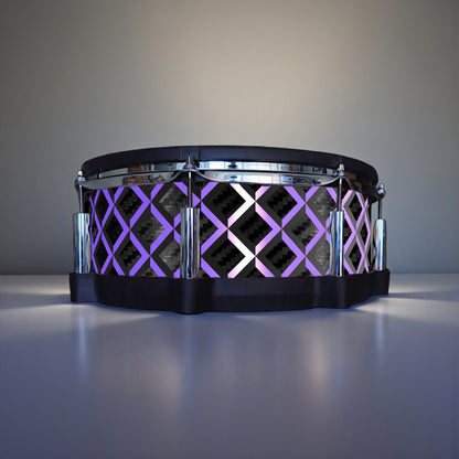 3D Tile Drum Wrap (Black Base)
