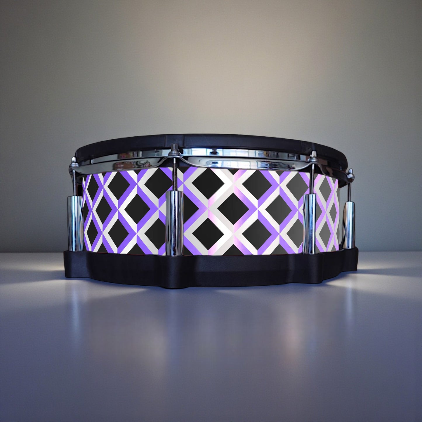 3D Tile Drum Wrap (White Base)