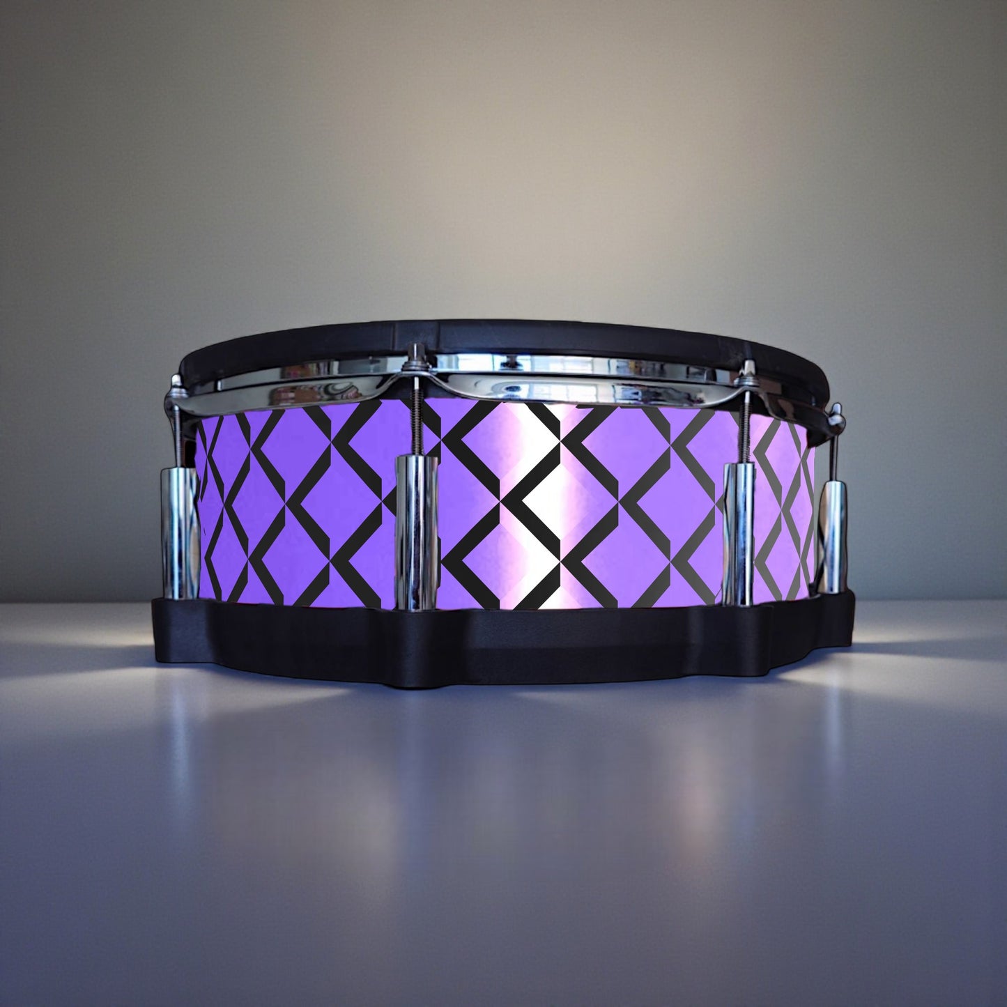 3D Tile Drum Wrap (Black Base)