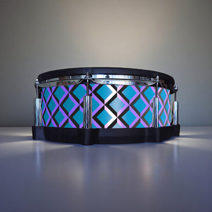 3D Tile Drum Wrap (Black Base)