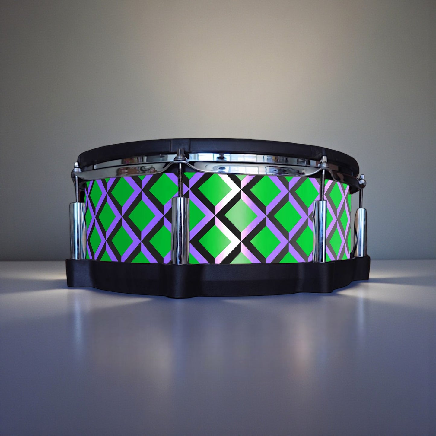 3D Tile Drum Wrap (Black Base)
