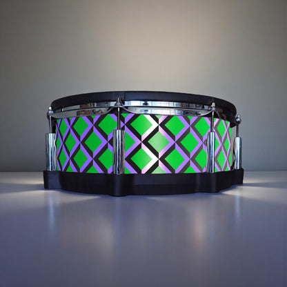 3D Tile Drum Wrap (Black Base)