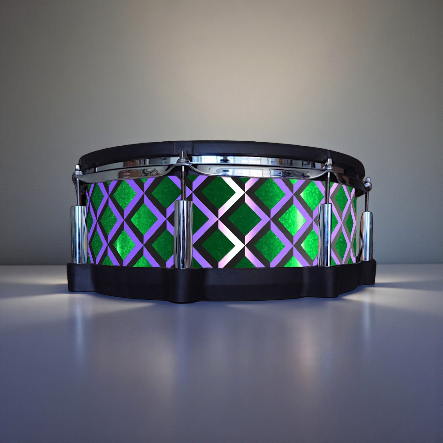 3D Tile Drum Wrap (Black Base)
