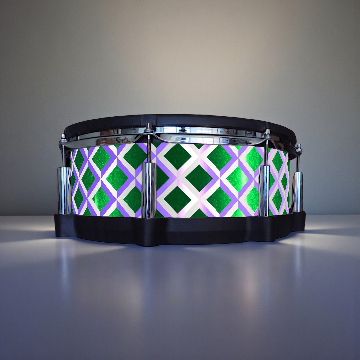 3D Tile Drum Wrap (White Base)