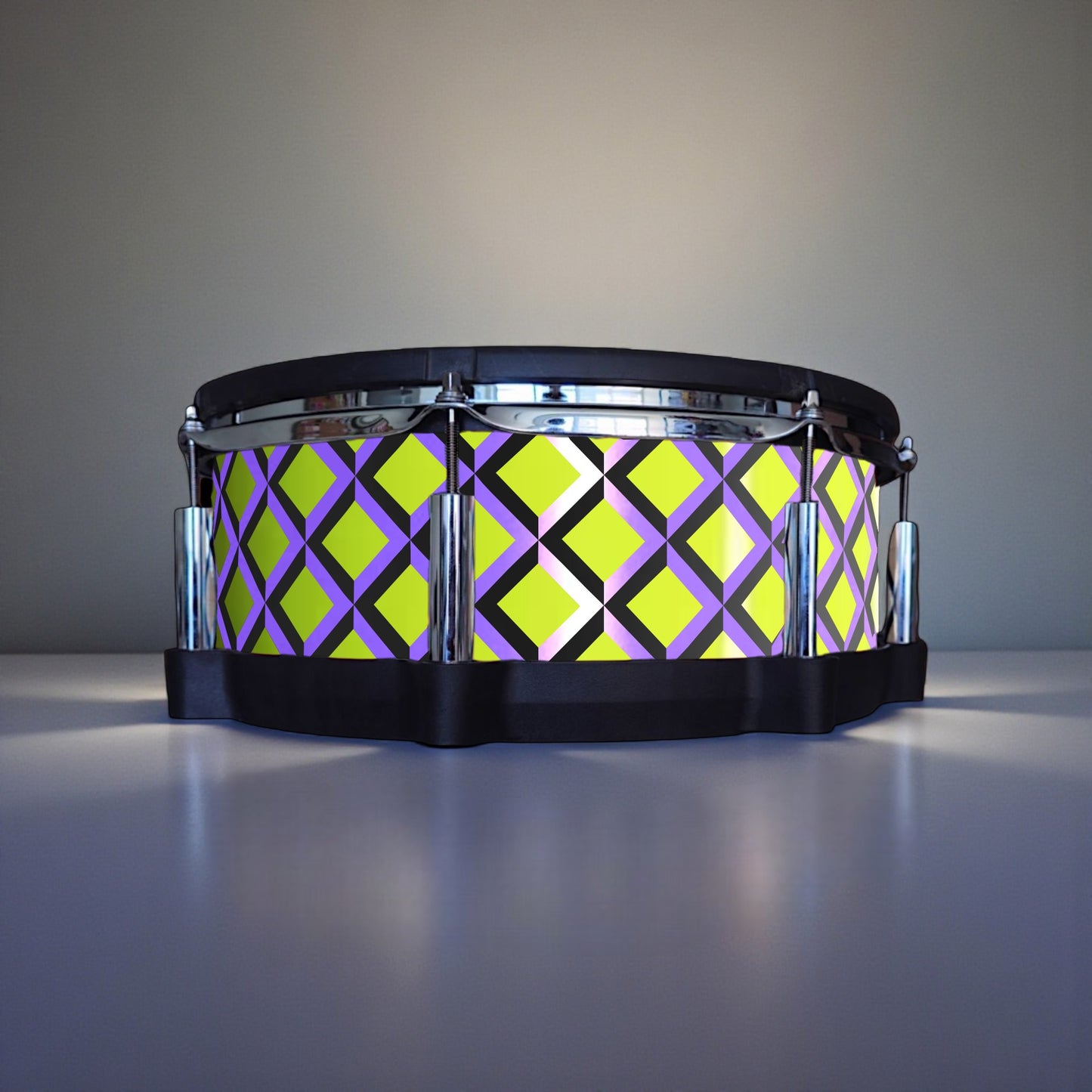 3D Tile Drum Wrap (Black Base)