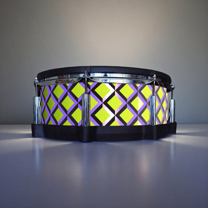 3D Tile Drum Wrap (Black Base)