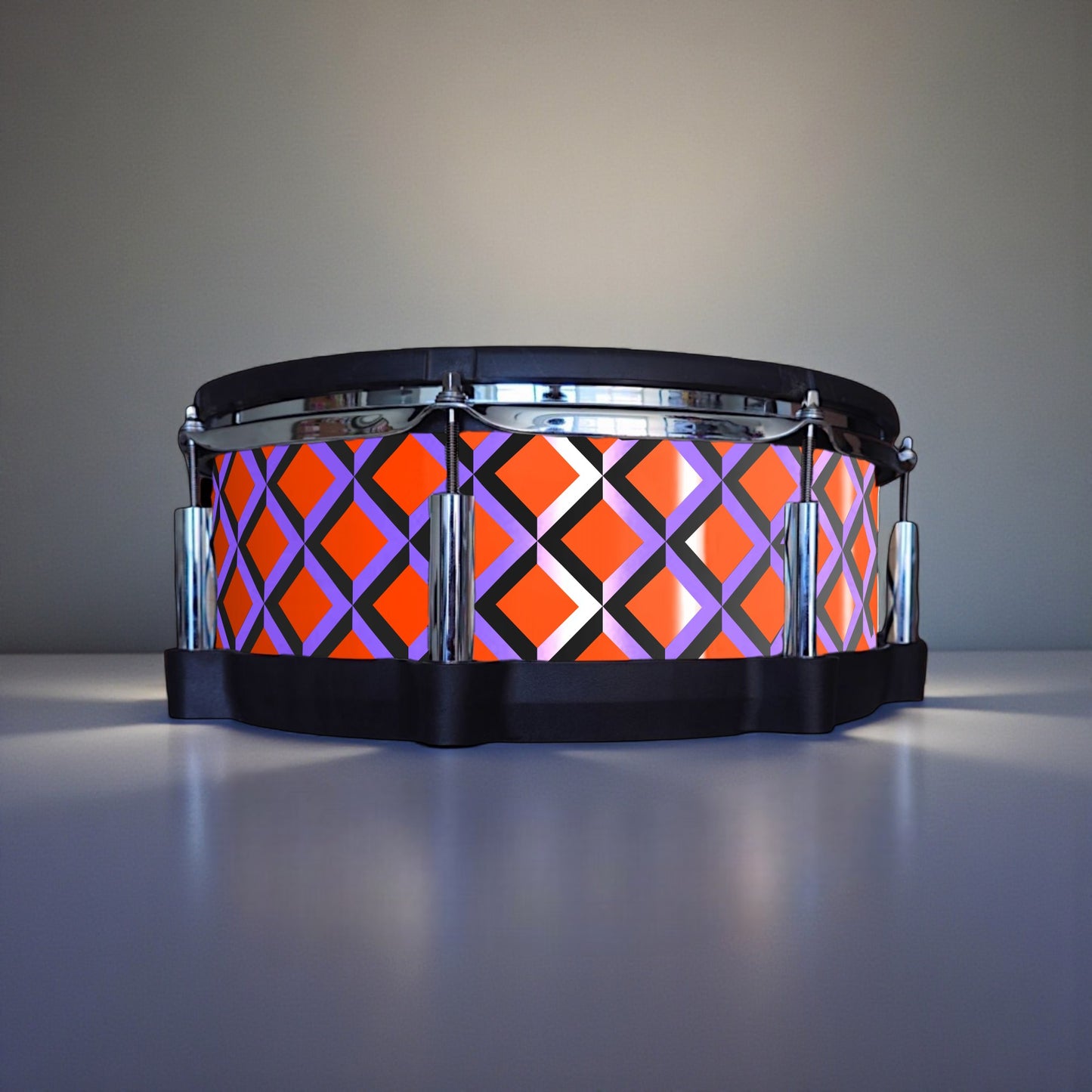 3D Tile Drum Wrap (Black Base)