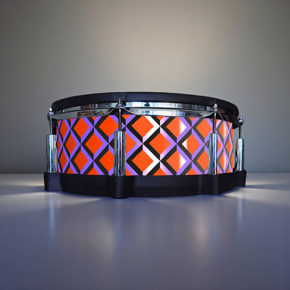 3D Tile Drum Wrap (Black Base)