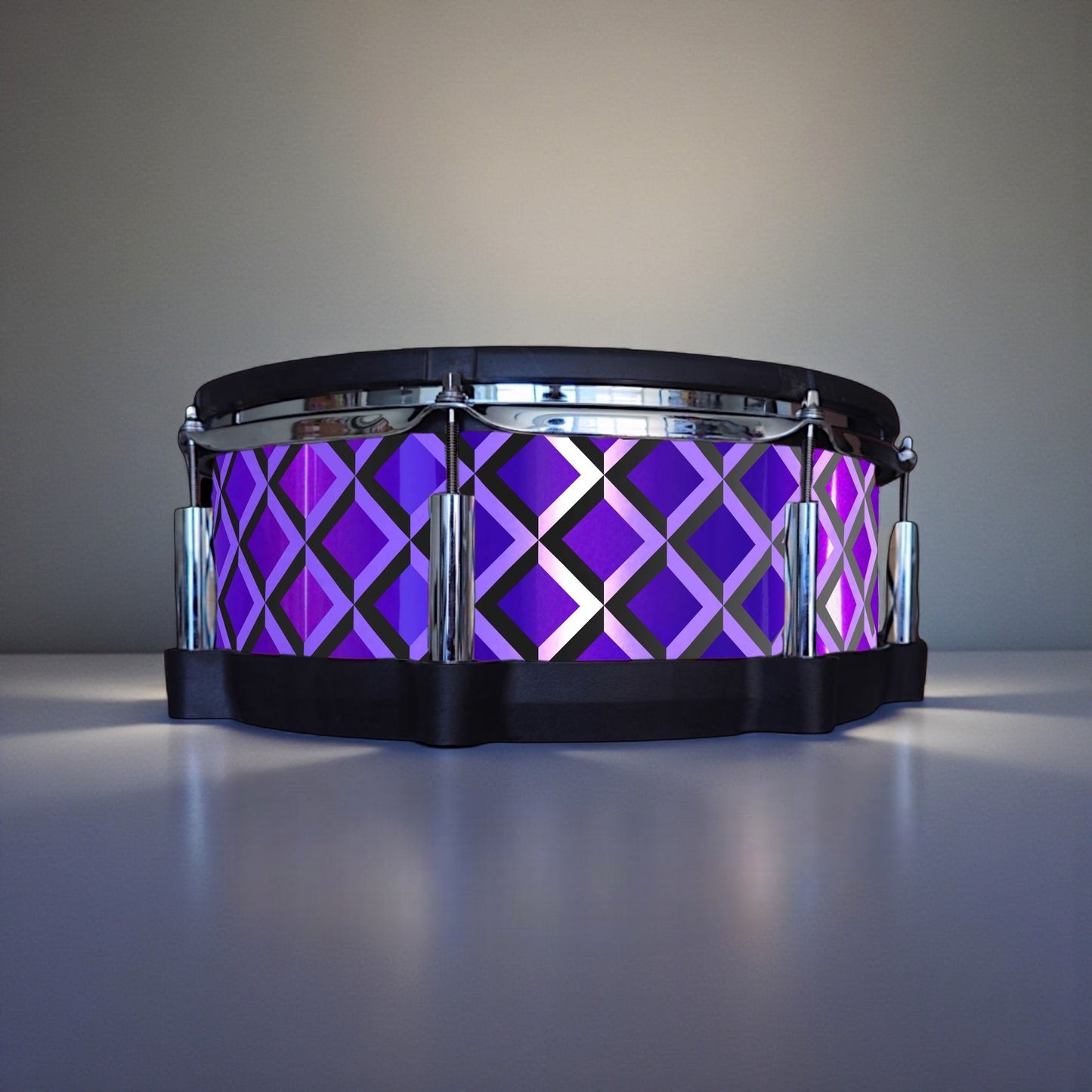 3D Tile Drum Wrap (Black Base)